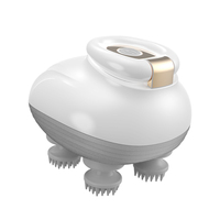 Nouveau masseur de tête intelligent automatique électrique Vibration avec 4 têtes de massage étanche Mini tête pieuvre masseur de cheveux
