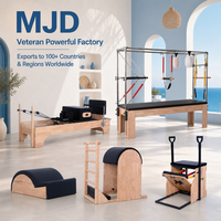 Paquete de 5 Piezas de Reformer Profesional de Madera de Roble de Alta Calidad para Centro de Entrenamiento de Pilates, Venta al Por Mayor