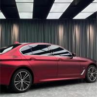 Film de protection de peinture (PPF) SKS pour voiture, rouge mat chromé, application à sec, TPU, avec garantie de 5 ans