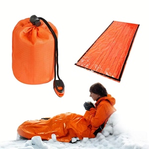 <span class=keywords><strong>Sacco</strong></span> a Pelo di Emergenza, Telo Termico di Sopravvivenza in Mylar, Coperta di Emergenza Impermeabile Leggera e Portatile per Campeggio - Product Image 2