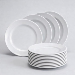 <span class=keywords><strong>Piatti</strong></span> Classici Infrangibili in Melamina di Alta Qualità, <span class=keywords><strong>Piatti</strong></span> <span class=keywords><strong>Bianchi</strong></span> per Ristorante, <span class=keywords><strong>Servizio</strong></span> per Catering - Product Image 1