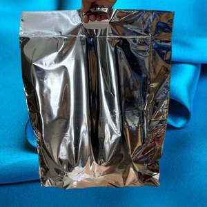 Custom LOGO Silver Mailer with Handle Waterproof Clothing Mailing Bags with Envelope Packaging Express Courier Bags - Product Image 3