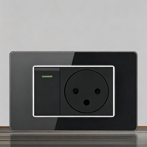 Interruptor de Pared Táctil Moderno de 2 Botones, Color Negro, IP20, 10A, 230V, con Puerto USB-C, Habilitado para Wi-Fi, para Aplicaciones - Product Image 6