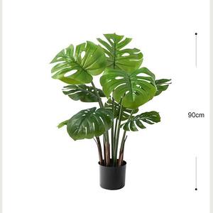 공장 직접 가격 판매 미니 분재 냄비 식물 가정 정원 장식용 인공 분재 나무 식물 Schefflera - Product Image 4