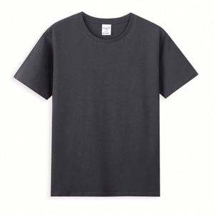 Camiseta Oversize Lisa de Algodón 200gsm de Corte Holgado para Hombre, Uso Diario, Estilo Urbano de Verano, Camiseta Suelta de Gran Gramaje - Product Image 3