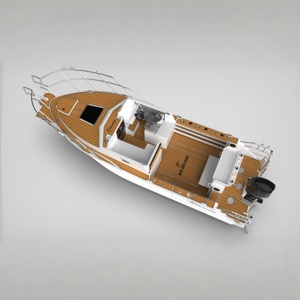 Yacht de pêche de luxe en aluminium soudé de 8 m avec cabine pour loisirs et vente - Product Image 2
