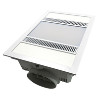 Chauffe-plafond multifonctionnel en plastique halogène pour salle de bain avec ventilateur d'extraction haute efficacité et éclairage