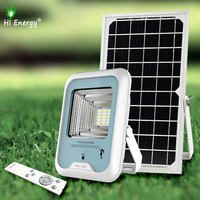 HiEnergy Solar Powerd Refletor Light con control remoto Exterior Impermeable 100W 200W 300W Ahorro de energía Reflectores LED para exteriores