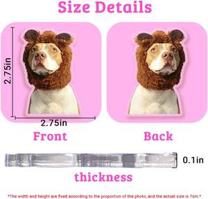 OEM kustom foto teks hadiah unik dipersonalisasi akrilik menyumbat pesona Tote aksesoris uniseks dekorasi sepatu Hari Ibu - Product Image 3