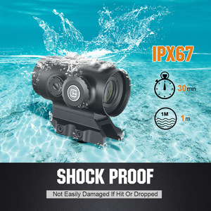 Mira telescópica prismática Ohhunt Optics de alta resistencia a los golpes <span class=keywords><strong>3X</strong></span> con retícula BDC iluminada en rojo y monturas de co-obsistencia inferior 1/3 y absoluta - Product Image 4