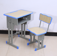 Ensemble de bureaux et chaises en bois modernes, durables et élégants pour écoliers du primaire, idéal pour la maison, le bureau ou le salon - Vente chaude pour grossistes