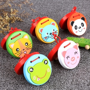 Jouets en bois Montessori pour enfants, jouets d'éducation précoce pour enfants, jouets de coordination œil-main, instruments de <span class=keywords><strong>musique</strong></span>, castagnettes - Product Image 4