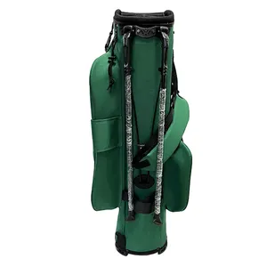 Hot Sale Chinese Custom PU Leather Nylon Golf Bag