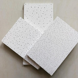 Tấm trần 600x600x14mm Độ dày gạch trần âm thanh sử dụng trong bệnh viện hấp thụ âm thanh sợi khoáng thiết kế đồ họa vuông - Product Image 4