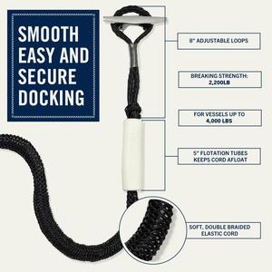 Sangle de fixation pour planche de <span class=keywords><strong>surf</strong></span> HYD, cordes d'amarrage, ligne d'ancrage en caoutchouc, corde élastique pour yacht, capacité de charge 20KG - Product Image 2