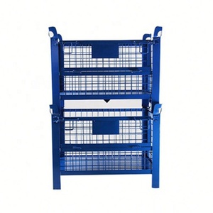Úc Heavy Duty Xếp Chồng Gấp Ráp Thép Kim Loại Lưu Trữ <span class=keywords><strong>Pallet</strong></span> <span class=keywords><strong>Wire</strong></span> <span class=keywords><strong>Mesh</strong></span> Stilage Cage - Product Image 1