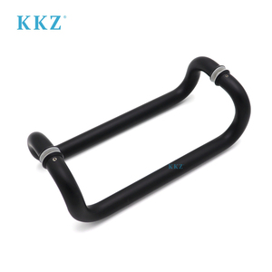 Double Bend Type Stainless Steel 304 Black Color Double Sided Glass <strong>Door</strong> Offset <strong>Pull</strong> <strong>Handle</strong> - Product Image 1