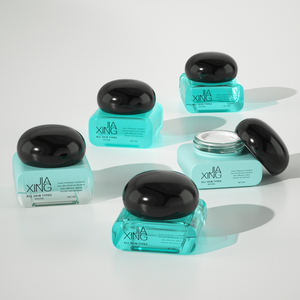 Nhãn hiệu riêng chăm sóc da vuông thủy tinh mỹ phẩm Jar frasco Para Crema 30 g 50 G Vuông Đen cơ thể bơ lọ với đá nắp - Product Image 5