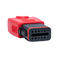 Adaptateur de câble OBD2 9 broches fiable pour camions diesel Cummins, connecteur de terminal de diagnostic, testeur d'ordinateur de bord de camion, lecteur de code pour voitures