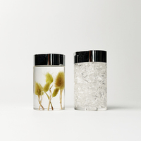 Pilier personnalisé Lucite bougie chauffe-plat blocs plexiglas empilés Cube chandeliers acrylique cubiste bougeoir