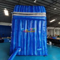 Château gonflable commercial en PVC pour enfants avec piscine, toboggan aquatique tropical, pour jardin, extérieur, intérieur, école et maison