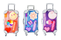 Mini Set de Papelería para Equipaje, Incluye Notas Adhesivas, Borrador, Clip, Bolígrafo de Gel Compacto, Resaltador, Útiles Escolares Portátiles para Niños