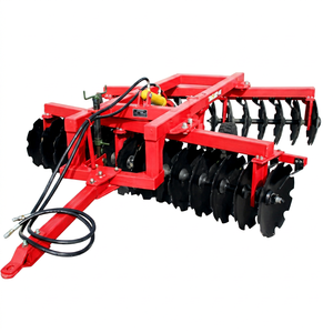 Herse à disques hydraulique lourde à 24 disques, montée sur tracteur, pour la préparation du sol agricole, équipement agricole, moteur à essence haute performance - Product Image 1