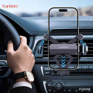 Earldom Gravity automático 360 °   Soporte giratorio para teléfono con ventilación de aire, soporte de 8 puntos, material ABS, soporte para coche para: teléfonos de 4 a 6,7 pulgadas - Product Image 5