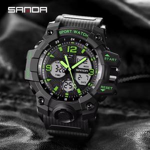 Reloj de Pulsera Deportivo SANDA 6030, Nuevo Modelo para Hombre, Pantalla Dual Digital y de Cuarzo, Resistente al Agua, Estilo Casual - Product Image 6