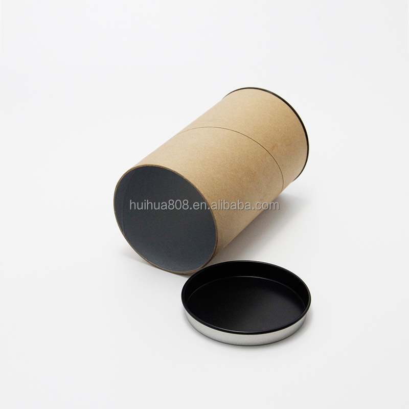 Homemade Loose Tea / Dried Food Paaging Tube Box Tea Tin Lid Tube Box