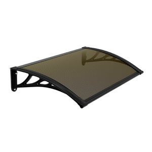 <span class=keywords><strong>Toldo</strong></span> Curvo de Policarbonato, Fijo, Montado en Pared, para Puerta o Ventana, Protección contra Lluvia y Rayos UV, Cubierta Exterior Transparente, Diseño Moderno - Product Image 3