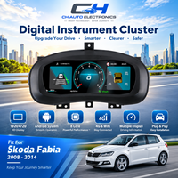 Pour Skoda Fabia 2008-2014, tableau de bord numérique LCD 12,3 pouces, compteur de vitesse, remplacement plug and play