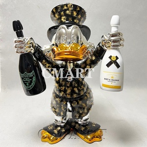 Vente en gros directe : Modèles d'amour en résine et fibre de verre peints à la main (Donald Duck, Scrooge McDuck, Dagobert Duck) pour sculpture artistique - Product Image 2