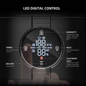 Spider Farmer 3-en-1 5L Cool Mist Ultrasonic Indoor Grow Tent Plant Humidificador con sonda de temperatura y humedad - Product Image 3