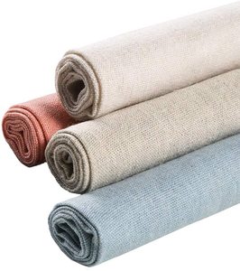 Couture en lin naturel, tissu pour broderie <span class=keywords><strong>de</strong></span> couleur unie, points <span class=keywords><strong>de</strong></span> <span class=keywords><strong>croix</strong></span>, <span class=keywords><strong>aida</strong></span>, pour la fabrication <span class=keywords><strong>de</strong></span> vêtement, décoration artisanale pour le bricolage - Product Image 1