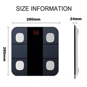 Tuya APP Smart <span class=keywords><strong>Scale</strong></span> mit <span class=keywords><strong>OEM</strong></span> Pattern Design Elektronische Waage für BMI Bathroom Smart <span class=keywords><strong>Body</strong></span> Scales - Product Image 3