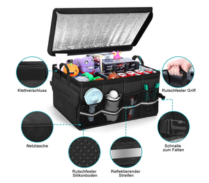 Großhandel Neues Verfahren Wasch bar-Große Kapazität Faltbare Multi-Fächer Fracht kühltasche Große Kühltasche Faltbare Kühltasche - Product Image 5