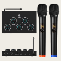 Système de karaoké professionnel UHF avec DSP, réverbération, son cristallin, suppression vocale, micro sans fil, mixeur, barre de son métallique pour TV, maison, fête, église