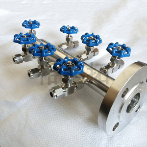 Distributeur d'air en acier inoxydable à 6 ports, bloc de distribution de composants pneumatiques pour usage industriel - Product Image 1