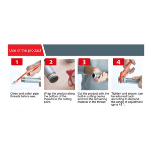 Cordon d'étanchéité de tuyau d'eau de robinet de cuisine 50M 25M joint tuyau d'eau filetage de <span class=keywords><strong>plomberie</strong></span> réparation de fuite de gaz naturel douche ruban d'étanchéité PTFE - Product Image 5