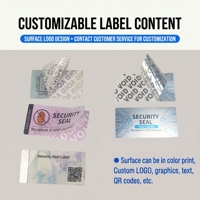 Etiquetas Adhesivas de Vinilo a Prueba de Manipulación, Personalizadas, Anti-Falsificación, Impermeables, con Número de Serie y Código QR
