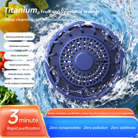 Fruit- en groentereiniger Multifunctionele voedselsterilisator Bediening met één druk op de knop Fruit- en groentewasser, blauw