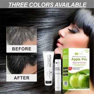 プロアップルプロ黒髪クリーム60ml * 2含みオリーブオイルなしアンモニア100% クイックグレー卸売価格 - Product Image 2