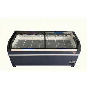 Congélateur coffre à porte coulissante incurvée de 1,8 m, congélateur de supermarché pour fruits de <span class=keywords><strong>mer</strong></span>, aliments surgelés, poisson, crème glacée - Product Image 4