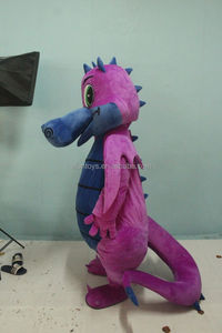 Efun MOQ 1 buah kostum maskot Cosplay naga terbang ungu kustom profesional kostum maskot kartun dinosaurus untuk dijual - Product Image 3