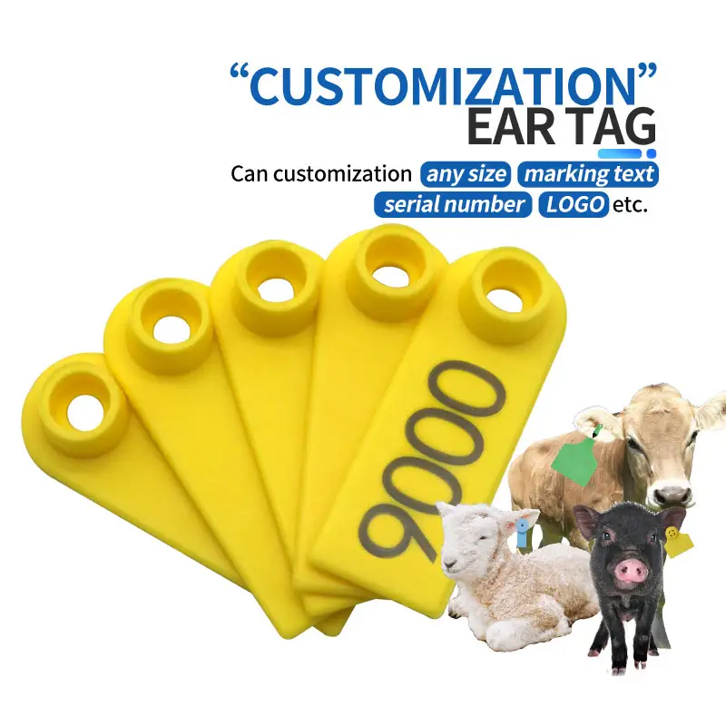 HED-ET102 Babi Domba Hewan Ear Tag Sapi