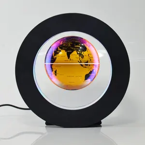 Круглый Магнитный вращающийся и плавающий шар 85 мм со светодиодными лампами
