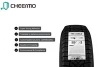 Échantillon Gratuit Autocollant Personnalisé Durable en Acrylique Adhésif Simple Face pour Pneu, Étiquette en PP, Membrane Étanche, Résistant à l'Huile, Code-Barres Automobile