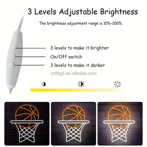 Ce soir, cadre de basket-ball LED néons décoration de <span class=keywords><strong>but</strong></span> de basket-ball personnalisé pour tenture murale <span class=keywords><strong>chambre</strong></span> salle de jeux fête Club - Product Image 4