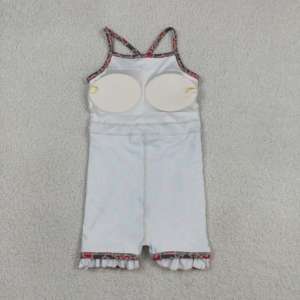 Tenue d'été décontractée pour petites filles, motif floral, respirante, col rond, sans manches, longueur cheville, pour le tennis et le yoga, ODM - Product Image 4